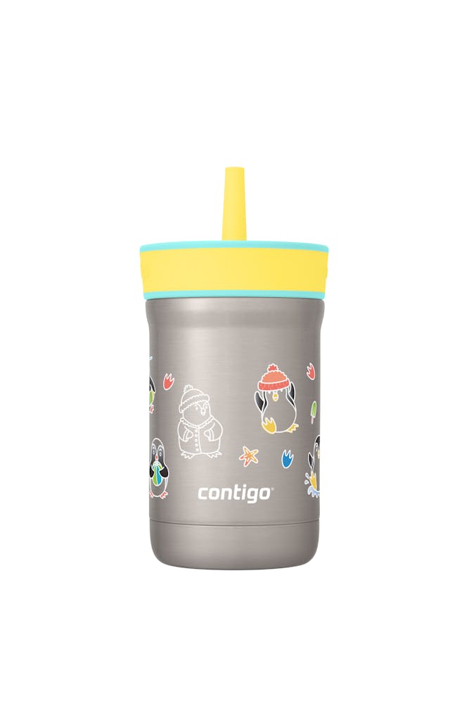 Kids Leighton Spill-Proof Stainless Steel Tumbler with Straw, 12oz L1