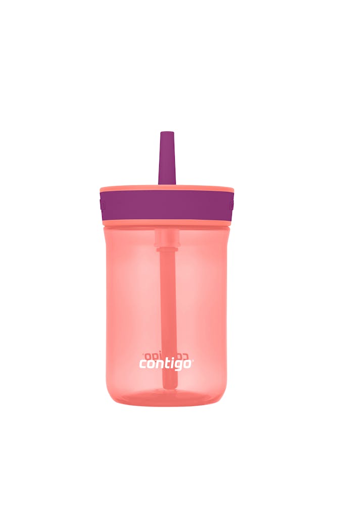 Kids’ Leighton Straw Tumbler with Spill-Proof Leak-Proof Lid, 14oz W1