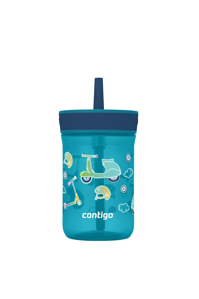 Kids’ Leighton Straw Tumbler with Spill-Proof Leak-Proof Lid, 14oz W1