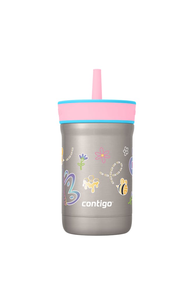 Kids Leighton Spill-Proof Stainless Steel Tumbler with Straw, 12oz L1